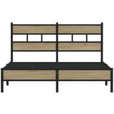  Okvir kreveta bez madraca boja hrasta sonome 150x200 cm drveni | shoptok.hr