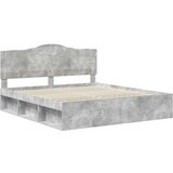  Konstrukcija postelje Beton 180 x 200 cm Masivno borovo les, (5000102384) | Shoptok.si
