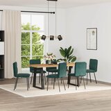 Maison Chic Jedilni stoli - Vzorci stoli 6 kosov temno zelen žamet A1389, (22031601) | Shoptok.si