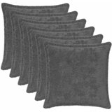  Presvlaka za jastuk 6 kom. HOUTEN Tamnosiva 30 x 30 cm | shoptok.hr
