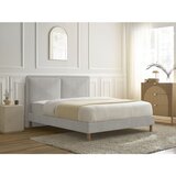 Bobochic Paris Siva oblazinjena oblazinjena zakonska postelja z letvenim dnom 180x200 cm Mara – | Shoptok.si