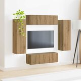 Set zidnog ormarića za TV 4 kom. Umjetnički hrast | shoptok.hr