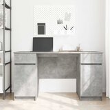  Stol s ladicama Beton siva 140 x 49 x 76 cm Konstruirano drvo | Eponuda.ba