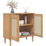 Komoda SENJA smeđa izgled ratana 80x35x80 cm masivna borovina | shoptok.hr