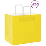  Papirnate vrečke 250 kosov z ročaji rumena 32x22x28 cm, (5000160893) | Shoptok.si