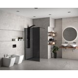 Copen walk-in concept monte dark 140x200cm crni mat ram 8mm grey staklo (C-02-SB140G) | Eponuda.com
