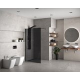 Copen Walk-in CONCEPT MONTE DARK 140x200cm crni mat ram 8mm grey staklo (C-02-SB140G) | ePonuda.com