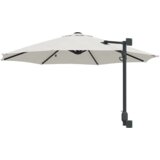  Zidni vrtni suncobran sa LED-ima Bež 248 cm | shoptok.hr