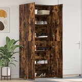 vidaXL Omara za čevlje dimenzij 80x35,5x180 cm iz inženirskega lesa | Shoptok.si