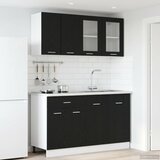  Kuhinjska jedinica LYON 4 kom. Crni hrast Konstruirano drvo - Crni hrast | shoptok.hr