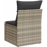 Vrtna sofa bez rukonaslona s jastucima svjetlosiva poliratan | Eponuda.ba