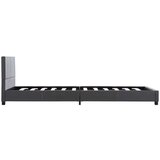 vidaXL Posteljni okvir sivo umetno usnje 100x200 cm | Shoptok.si