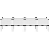  Vrtna sadilica s nogama bijela 160 x 40 x 42 cm PP | shoptok.hr