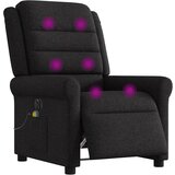 Maison Chic Električni masažni naslanjač - Relax naslanjač črno blago, (22134797) | Shoptok.si
