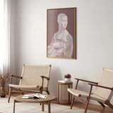  Plakat - Pastel Lady 29.7x42 Zlatni okvir | shoptok.hr