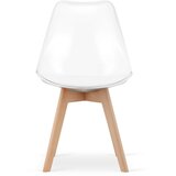 Mark prozirna stolica s prirodnim nogama | shoptok.hr