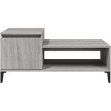  Stolić za kavu boja sivog hrasta 100x50x45 cm konstruirano drvo Siva | Shoptok.si