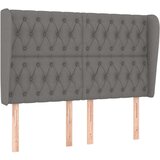  Uzglavlje s ušima tamnosivi 163x23x118/128 cm od tkanine | shoptok.hr
