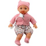  Punčka za igro z roza puloverjem in cucljem 40cm – dots | Shoptok.si