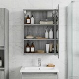  Kopalniška ogledalna omara Siva Sonoma 40 x 10,5 x 60,5 cm, (5000232860) | Shoptok.si