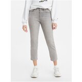 Levi's Levi&#39;s Grey Women&#39;s Shortened Straight Fit Jeans Levi&#39;s® - Women Cijene