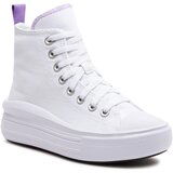 Converse Modne superge Chuck Taylor All Star Move Platform A03667C White/Pixel Purple/White | Shoptok.si