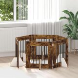 Vrata za pse z stojali 6 pcs Dimljen hrast 60 x 60 cm, (5000232691) | Shoptok.si