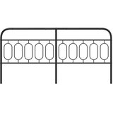  Metalno zamjensko uzglavlje crno 200 cm | shoptok.hr