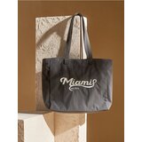 Sinsay Shopper torba s tekstom Miami | shoptok.hr