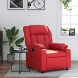 vidaXL Naslanjač rdeče umetno usnje | Shoptok.si
