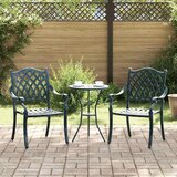  Vrtna stolica 2 pcs Zelena 56 x 55 x 92.5cm Aluminij | shoptok.hr