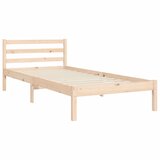  Okvir za krevet s uzglavljem 100x200 cm od masivnog drva | shoptok.hr