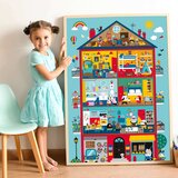 Poppik Edukativni poster s nalepnicama Otkrića Kuća 3+ | Eponuda.com