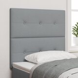 vidaXL LED Uzglavlje Svjetlosiva 80 cm Platno | shoptok.hr