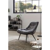 Livetastic XXL FOTELJ, siva, črna tekstil | Shoptok.si