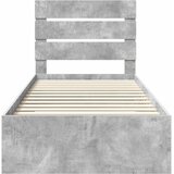  Krevetna konstrukcija Betonski sivi i srebrna 70 x 190 cm | shoptok.hr