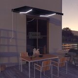  Tenda na ručno uvlačenje s LED svjetlima 350 x 250 cm antracit Cijene