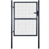  Mrežasta vrtna vrata od pocinčanog čelika 85 5 x 100 cm siva