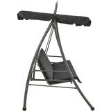  Zunanja gugalnica s streho antracitna 198x120x205 cm jeklo, (20851852) | Shoptok.si