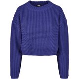 Urban Classics Women's wide oversize sweater blue-purple Cene