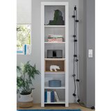 XORA stoječ regal 52/200/36 cm bela, hrast artisan | Shoptok.si