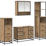  Set namještaja za kupaonicu 4 kom. Umjetnički hrast | shoptok.hr