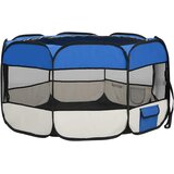  Sklopiva ogradica za pse s torbom plava 125 x 125 x 61 cm | shoptok.hr