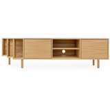 Woodman TV komoda u dekoru hrasta u prirodnoj boji 189x50x44 cm Shift – Cijene