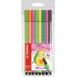 Stabilo Stabilo: Pen 68 8-delni komplet barvnih tankih flomastrov z motivom avokada | Shoptok.si