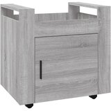 Kolica za radni stol boja sivog hrasta 60 x 45 x 60 cm drvena | shoptok.hr