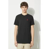 Fjallraven Majica kratkih rukava Hemp Blend T-shirt M za muškarce, boja: crna, s aplikacijom, F12600215.550