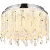 Globo Klunka Okrugla stropna LED svjetiljka (38 W, Ø x V: 40 x 26 cm, Srebrna, Topla bijela) | shoptok.hr