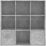 Ormarić za knjige boja betona 98 x 30 x 98 cm konstruirano drvo | Eponuda.ba
