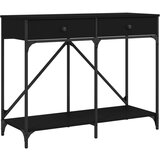 Maison Chic konzolna miza - miza ob steni črna 100x39x78,5 cm inženirski les, (21786032) Cene